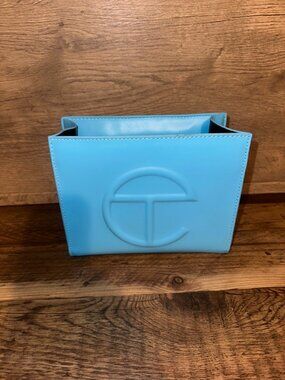 Bright Blue Mini Tote Bag Structured Handbag